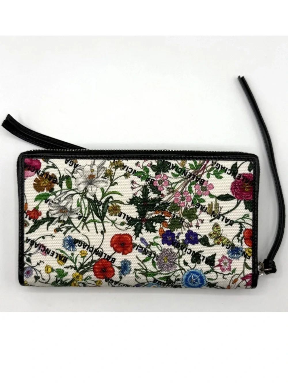 Gucci X Balenciaga Floral Wristlet/ Wallet